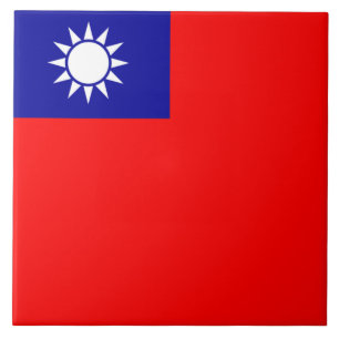 Vlag van Taiwan Tegeltje