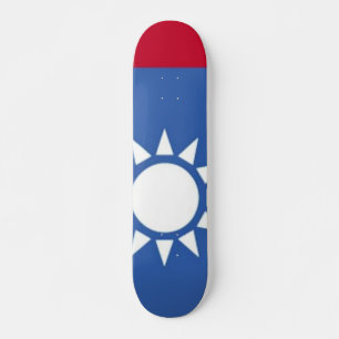 Vlag van Taiwan White Sun Skateboard