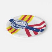 Vlag van Tampa, Borden van Florida Paper Papieren Bordje (Gekanteld)