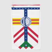 vlag van Tampa (Florida) Golfhanddoek (Voorkant)
