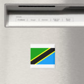 Vlag van Tanzania Magneet (Insitu (Vaatwasser))