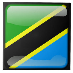Vlag van Tanzania Tegeltje