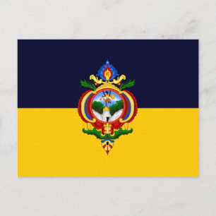 Vlag van Tegucigalpa, Honduras Briefkaart