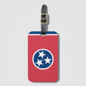 Vlag van Tennessee, VS Bagagelabel (Voorkant (verticaal))
