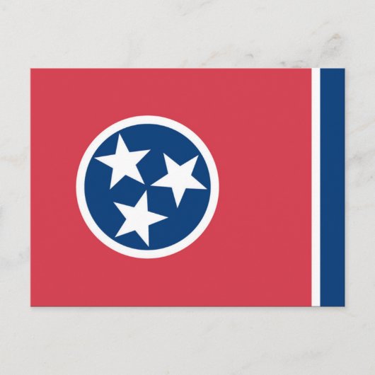 Vlag van Tennessee, VS Briefkaart (Voorkant)