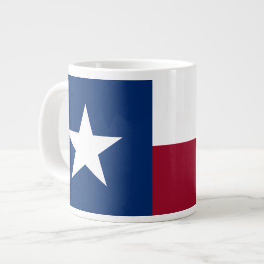 Vlag van Texas Extra Grote Beker (Voorkant links)