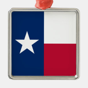 Vlag van Texas: Longhorns, de Texaanse eenzame ste Metalen Ornament