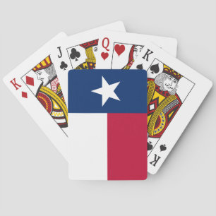 Vlag van Texas: Longhorns, de Texaanse eenzame ste Pokerkaarten