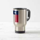 Vlag van Texas: Longhorns, de Texaanse eenzame ste Reisbeker (Voorkant rechts)