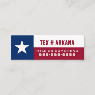 Vlag van Texas Mini Visitekaartje
