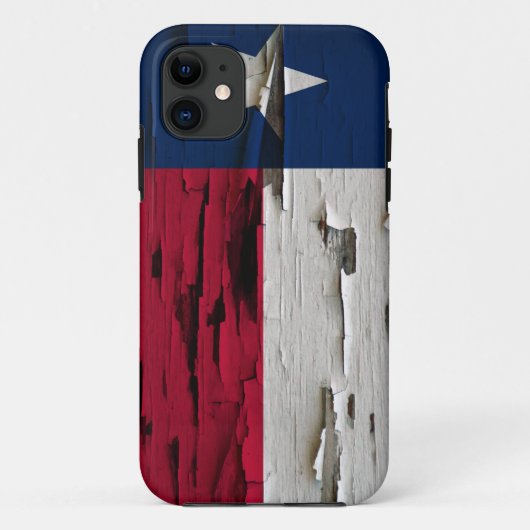 Vlag van Texas Paint Peel Case-Mate iPhone Case (Achterkant)