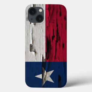 Vlag van Texas Paint Peel Kijk iPhone 13 Hoesje