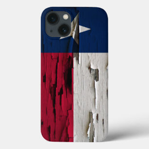 Vlag van Texas Paint Peel Kijk iPhone 13 Hoesje