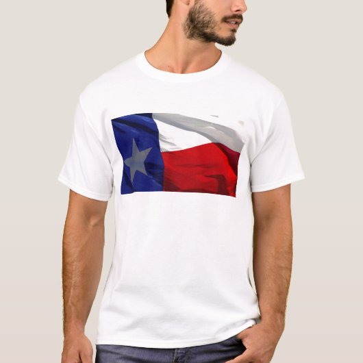 Vlag van Texas Pop Art T-shirt (Voorkant)