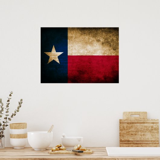 vlag van Texas Poster (Keuken)
