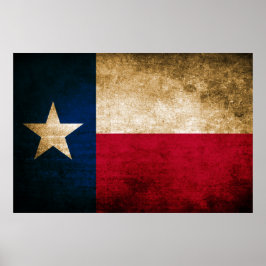  vlag van Texas Poster