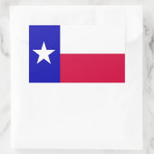 Vlag van Texas Rechthoekige Sticker (Tas)