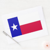 Vlag van Texas Rechthoekige Sticker (Envelop)