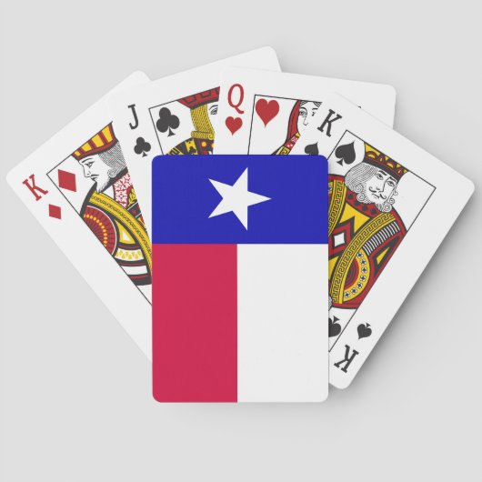 Vlag van Texas-speelkaarten Pokerkaarten (Achterkant)