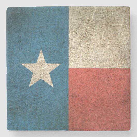  vlag van Texas Stenen Onderzetter (Voorkant)