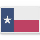 Vlag van Texas Sticker (Voorkant)