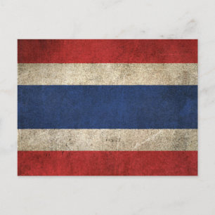  vlag van Thailand Briefkaart
