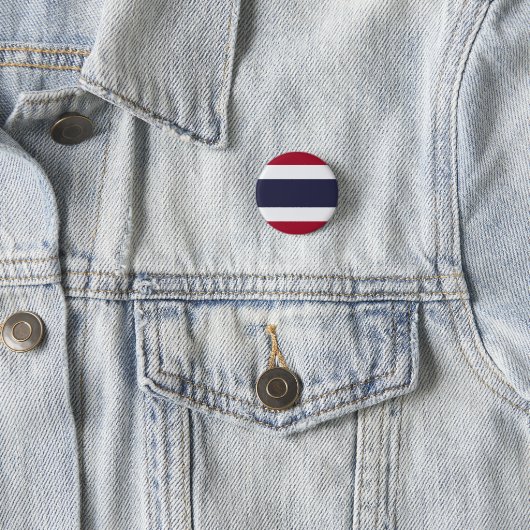 Vlag van Thailand Ronde Button 3,2 Cm (In situ)