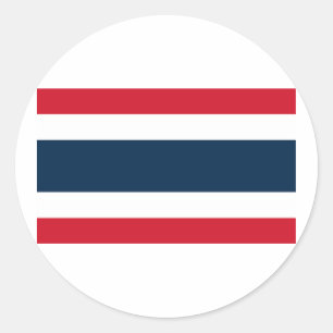 Vlag van Thailand Ronde Sticker