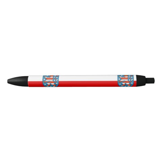 Vlag van Thuringia Black Ink Pen (Voorkant)