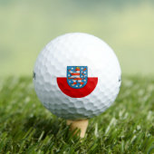 Vlag van Thuringia Golf Balls Golfballen (Insitu Shirt)