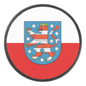Vlag van Thuringia Hockey Puck (Voorkant)