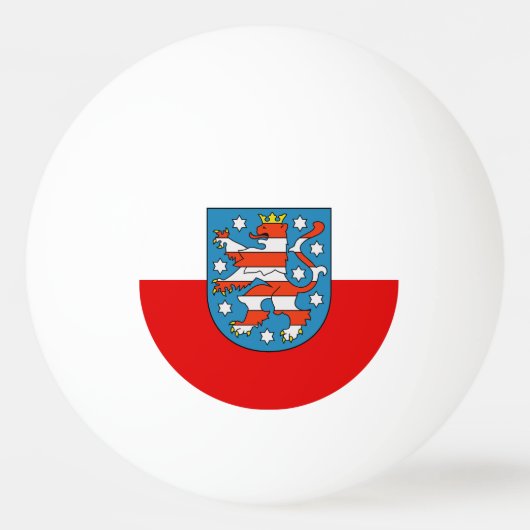 Vlag van Thuringia Ping Pong Ball (Voorkant)