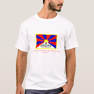 Vlag van Tibet Dalai lama T-shirt