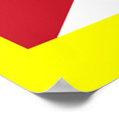 Vlag van Tibet Poster (Hoek)