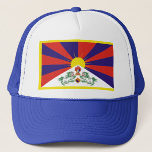 Vlag van Tibet Trucker Pet