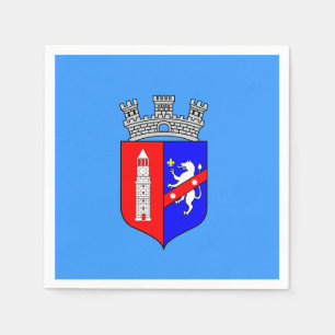 Vlag van Tirana, Albanees papier Napkins Servet