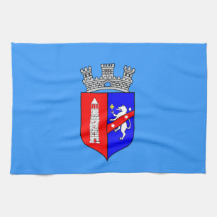 Vlag van Tirana, Albanië, keukenhanddoek
