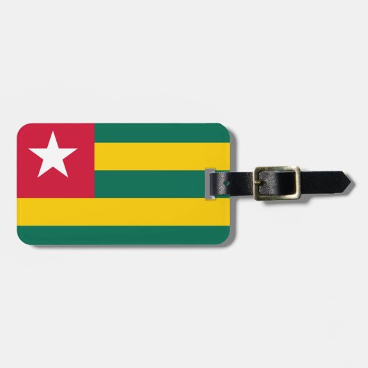 Vlag van Togo Easy ID Personal Bagagelabel (Voorkant horizontaal)