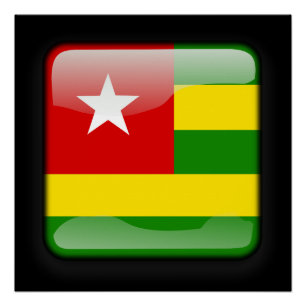 Vlag van Togo Perfect Poster