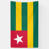 Vlag van Togo Spandoek (Verticaal)