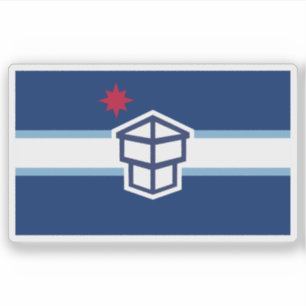 Vlag van Toledo, Ohio, Verenigde Staten Sticker