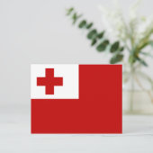 Vlag van Tonga-Briefkaart Briefkaart (Staand voorkant)