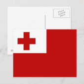 Vlag van Tonga-Briefkaart Briefkaart (Voorkant / Achterkant)