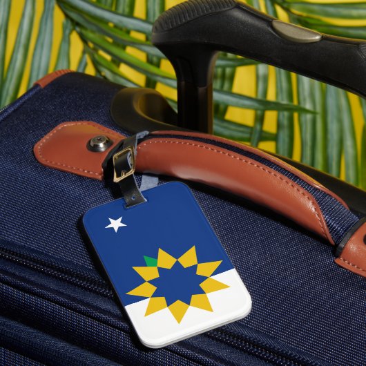 Vlag van Topeka, Kansas Bagagelabel (Voorkant Insitu 1)