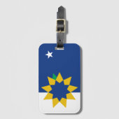 Vlag van Topeka, Kansas Bagagelabel (Voorkant (verticaal))