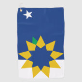 Vlag van Topeka, Kansas Golfhanddoek (Voorkant)