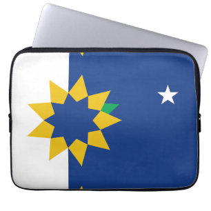 Vlag van Topeka, Kansas Laptop Sleeve