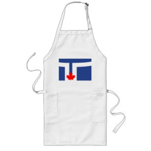 Vlag van Toronto, Ontario Long Apron Lang Schort