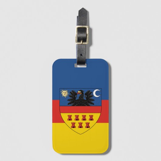 Vlag van Transsylvanië Bagagelabel (Voorkant (verticaal))