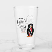 Vlag van Trinidad en Tobago die mevrouw Penguin sp Glas (Achterkant)